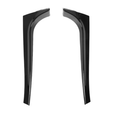 Imagem de Par de Tampa Asa de Spoiler Lateral Janela Traseira Torda de Asa Esportiva Splitter Lateral Janela Substituição para MK5 R32 2003-2008 (Preto brilhante)