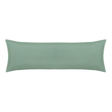 Imagem de Fronha Super Body Pillow Altenburg Toque Acetinado Verde Granito