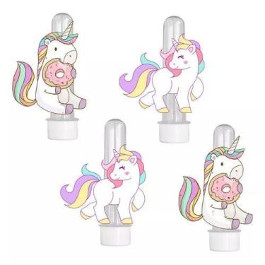 Imagem de 20 Tubetes 3d Personalizado Lembrancinha Unicórnio - Barbara Utilidade