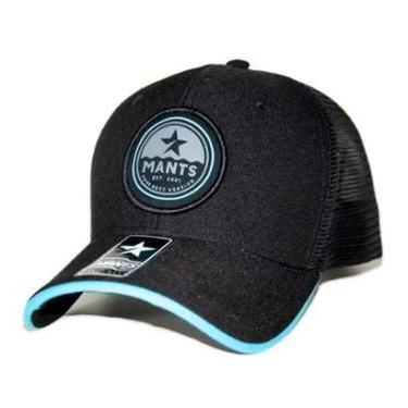 Imagem de Boné Preto Unissex 06 Gomos Aba Curva - Mants Clothing-Unissex