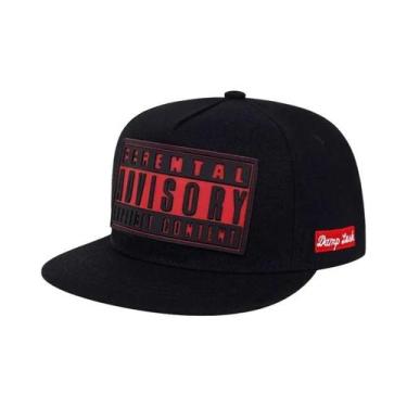 Imagem de Boné Snapback Ajustável de Algodão - Estilo Hip Hop para Verão, Vermel