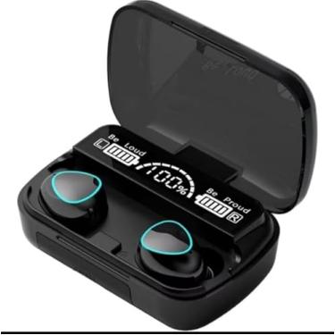 Imagem de M10 Fone de Ouvido Bluetooth, HiFi Stereo, IPX7 à Prova D'água, Display LED, Carregamento Portátil