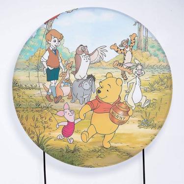 Imagem de Painel Decorativo para Festa 1,30x1,30 metros Vesti Fácil com Elástico Ursinho Pooh - Fera Print