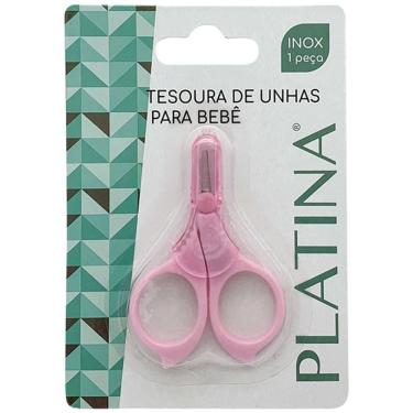 Imagem de Tesoura De Unha Bebe Aço Inox 8,4x5,5cm