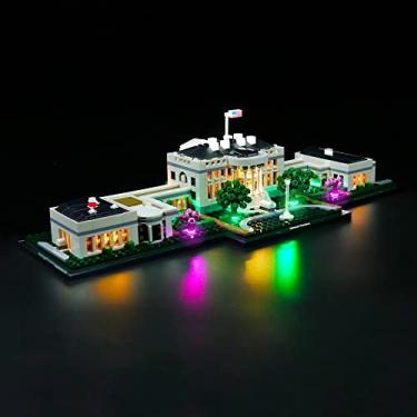 Imagem de LED Light Kit for Lego 21054 Architecture The White House, USB Connecting Lighting Set Compatible with Lego 21054(Lights Only, No Lego Models) (Classic)