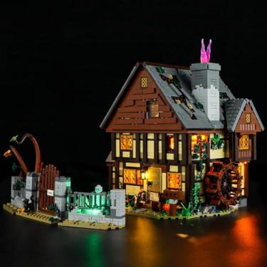 Imagem de YEABRICKS Luz LED para Lego-21341 Ideas Disney Hocus Pocus: O modelo de blocos de construção da casa de campo das irmãs Sanderson (Conjunto Lego NÃO incluído)