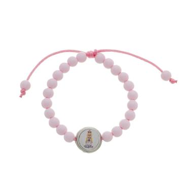 Imagem de Pulseira Infantil de Nossa Senhora de Fátima Rosa