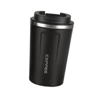 Imagem de WeiLaiKeQi Copo isolado a vácuo, copo térmico, 380 ml de drinques cofee caneca garrafa de água inteligente para academia de ginástica esportiva em casa, Preto