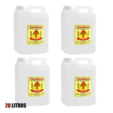 Imagem de Álcool Hidratado Cereais 20 Litros Cerealcool Perfumaria Farmacêutica 