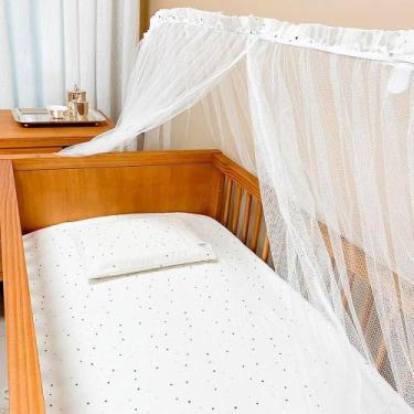 Imagem de Mosquiteiro Casal 1,75 x 7,00 m - Filó Poliamida - Branco - Boa Noite