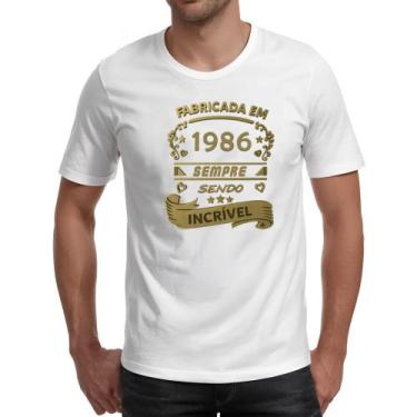 Imagem de Camiseta Unissex Fabricada em 1986 sendo incrivel - Alearts, P