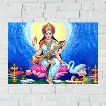 Imagem de Placa Decorativa Mdf Saraswati Tamanho 20x27cm