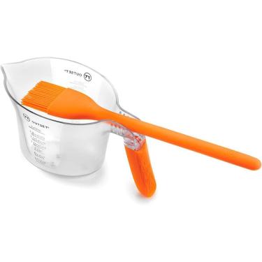Imagem de Kit Pincel De Alinhavo Churrasco Gourmet E Copo 500ml Outset