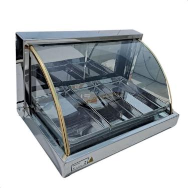 Imagem de Estufa Vidro Curvo 3 Bandejas Inox Com Selo Do Inmetro 127v