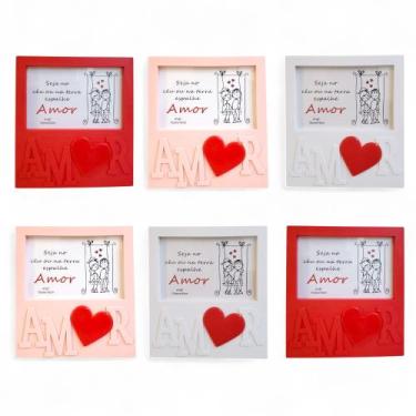 Imagem de Kit 6 Porta Retrato 10x15 Horizontal Dia dos Namorados Amor - Y888, So
