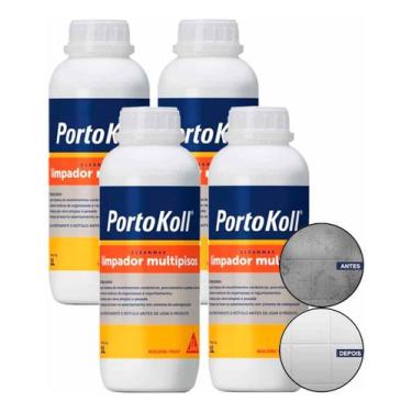 Imagem de 4 Limpador Cleanmax Multipisos 1l - Portokoll Limpeza Pós-Obra