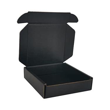 Imagem de CH-BOX Caixas De Remessa Pequenas 4X4X1'', Pacote Com 25, Papelão Ondulado Para Correspondência Comercial, Pretas (Cm441B25)