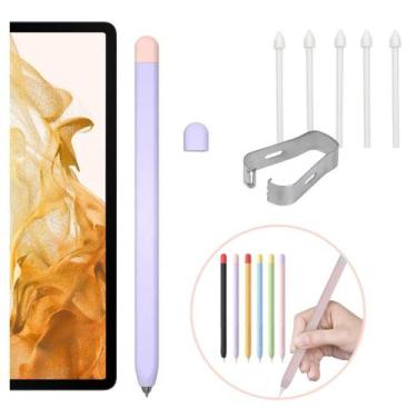 Imagem de Capa Antiderrapante + Pontas Extras Para S-Pen Galaxy Tab S8 - Tech Ki
