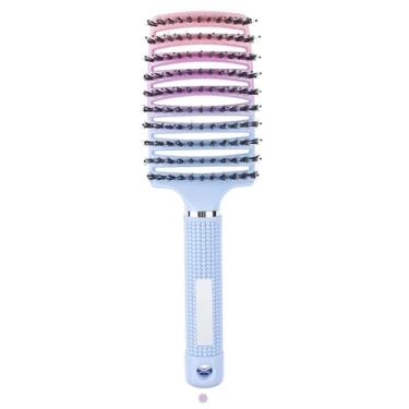 Imagem de Escova desembaraçadora para cabelos cacheados molhados | Design de nylon com dentes largos | Ferramenta para prevenção de pontas duplas (cerdas A8)