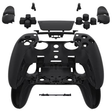 Imagem de eXtremeRate Conjunto Completo Com Botões, Capa Para Touchpad Compatível Controle Ps5 Edge, Acabamento Decorativo Personalizado Preto, Placas Frontais E Traseiras
