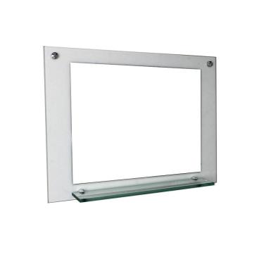 Imagem de Espelho Para Banheiro Com Prateleira 70Cm Incolor