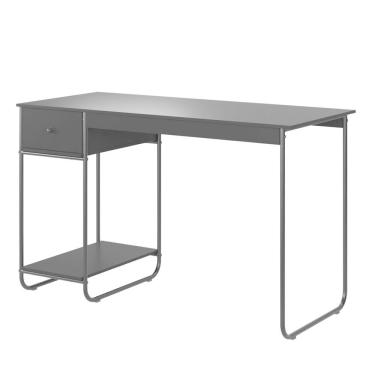 Imagem de Escrivaninha Home Office Mesa De Estudo Escritório Quarto Gaveta Estilo Industrial Criare Preto