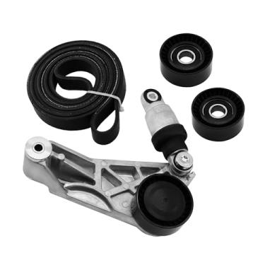Imagem de Ovabeyna Kit de correia de transmissão 4627038AA KIT com polias tensoras de correia, compatível com Jeep Wrangler JK 3.6L 2012-2018 Substituição para 4627038AA