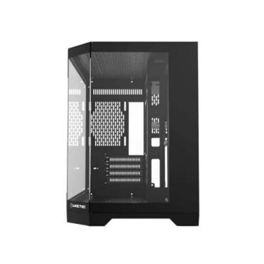 Imagem de Gabinete Gamer Liketec Ilusion Dark Mini Tower, Vidro Panorâmico, USB 3.0 + 2.0, Preto