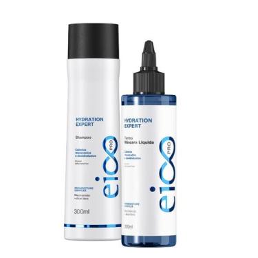 Imagem de Kit Eico Shampoo 300ml Máscara Líquida Hydration Expert 200ml - Eico P