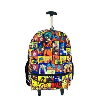 Imagem de Mochila juvenil com rodas dragon ball - Nh Mix