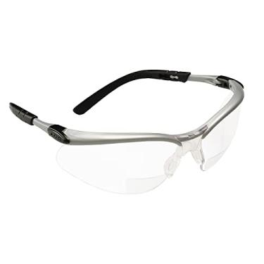 Imagem de 3M Óculos de proteção 11375 Bx Reader, lentes transparentes, moldura prata, 2.0 dioptria, 20 Ea/Case,