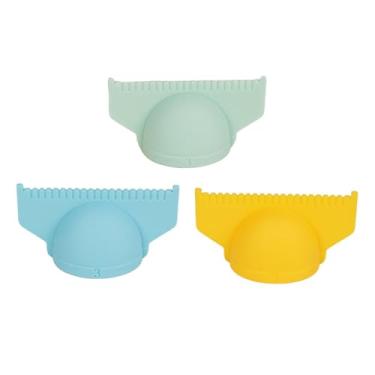 Imagem de oshhni Régua de dedo para costura 3x, medidor de costura de silicone de precisão, ferramenta multifuncional para de bordas, medidor de agulha, régua para, 3 Milímetros