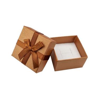 Imagem de 10 Estojos de Papel Perolado Grande para Joias (anel) - Rei Dos Estojo