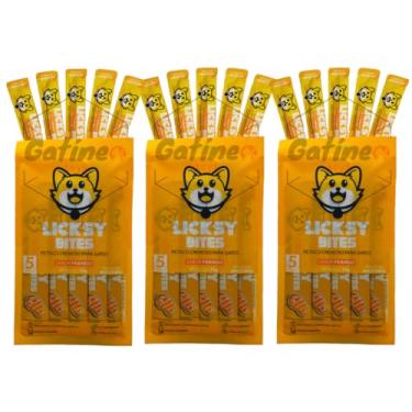 Imagem de Petisco para Gatos Licksy Bites Creamy Cremoso Truly Churu – Sabor Frango – 15 Unidades de 15g cada
