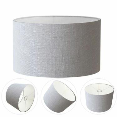 Imagem de Cúpula Abajur Cilíndrica Cp-8028 Ø60x30cm Rustico Cinza