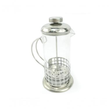 Imagem de Cafeteira Francesa Prensa 350ml Vidro Inox Livon Quadrada