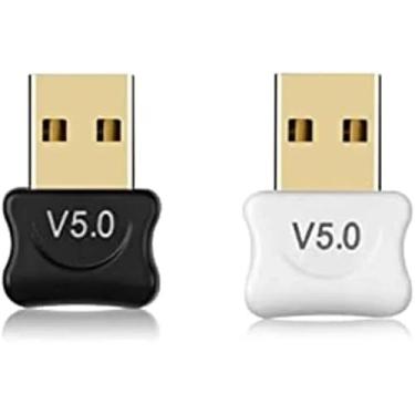 Imagem de KIT 2 Adaptador Bluetooth 5.0 USB Receptor Dongle Para PC Computador Notebook Compatível Com Fone De Ouvido Gamepad Impressora Mouse Teclado Windows Linux Andarix IMPORT PREMIUM