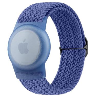 Imagem de Vancle Suporte de pulseira, pulseira trançada elástica de nylon, pulseira antiperda ajustável para bebês, meninos e meninas, idosos (azul)