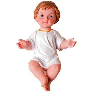 Imagem de Imagem Menino Jesus 7,5cm Resina Importada Presépio Natal - Sacro