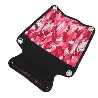 Imagem de Almofada de Encosto de Mergulho, Placa Traseira de Mergulho Em Nylon Macio e Leve, Bolsa de Armazenamento Elástica Inferior Com Parafusos para Mergulhador (rosa camuflado)