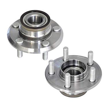 Imagem de IRONTEK Cubo e rolamento de roda dianteira 513224x2 RWD serve para Dodge 2008-2014 Challenger, carregador 2006-2014, Magnum 2005-2008; adequado para Chrysler 300 513224 5 pinos com ABS (2 peças)