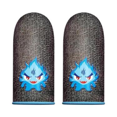 Imagem de Luvas De Dedo Respiráveis antiderrapantes Luminosas Para PUBG Gaming M