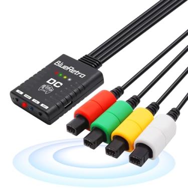 Imagem de RetroScaler Adaptador de controlador sem fios SEGA Dreamcast - Suporta a consola de jogos SEGA Dreamcast, compatível com controladores Bluetooth PS3/PS4/PS5, Xbox One S, Series X/S
