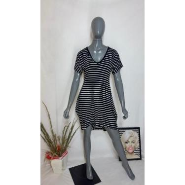 Imagem de Vestido Mullet Listrado com Bolso - modanascimento2021@gmail.com, Pret