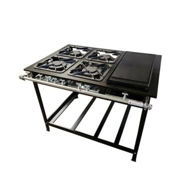 Imagem de Fogão 4 Bocas com Chapa Baixa Pressão Linha Gold Cefaz Cfzg-143