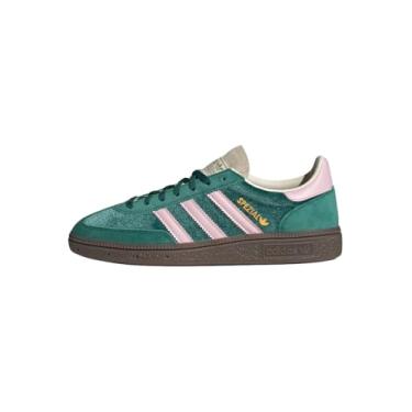 Imagem de adidas Tênis feminino Handball Spezial, Verde universitário/rosa claro/branco creme, 34