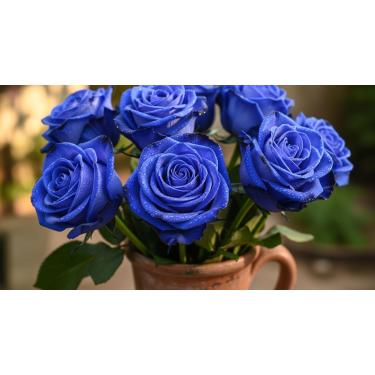 Imagem de 100 Sementes de Rosa Azul Rara – Flor Exótica para Plantar em Casa ou Jardim