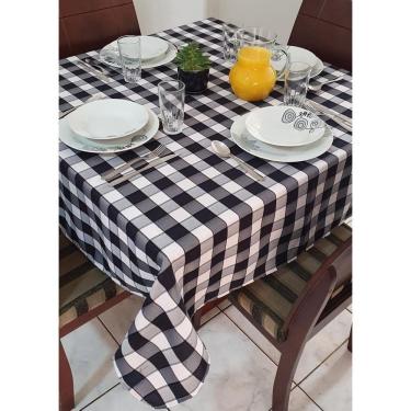 Imagem de Toalha De Mesa Xadrez Italiana 8 Lugares Restaurante Cantina