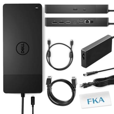 Imagem de Dell WD19TBS, estação de ancoragem de desempenho WD19TBS com adaptador de corrente de 180 W + fornecimento de energia de 130 W cabo HDMI cabo DisplayPort
