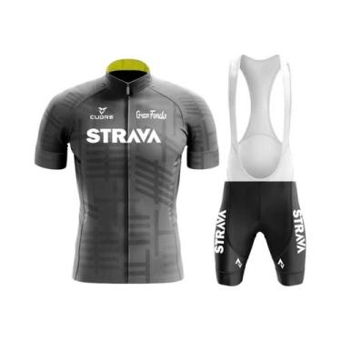 Imagem de Strnvn-conjunto de roupas de ciclismo masculino, camisa de manga curta